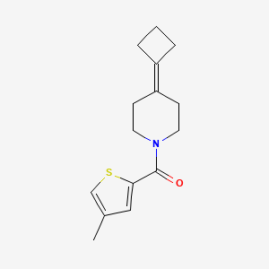 molecular formula C15H19NOS B2867501 (4-Cyclobutylidenepiperidin-1-yl)-(4-methylthiophen-2-yl)methanone CAS No. 2309709-53-1