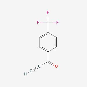 molecular formula C10H5F3O B2867516 1-[4-(Trifluoromethyl)phenyl]prop-2-yn-1-one CAS No. 704889-22-5