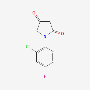 molecular formula C10H7ClFNO2 B2867530 1-(2-氯-4-氟苯基)吡咯烷-2,4-二酮 CAS No. 1503808-05-6