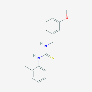 molecular formula C16H18N2OS B2867539 1-[(3-Methoxyphenyl)methyl]-3-(2-methylphenyl)thiourea CAS No. 400736-79-0