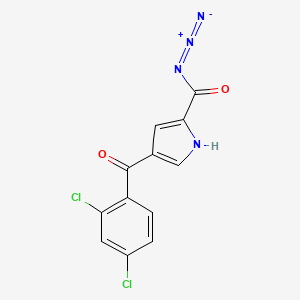 4-(2,4-dichlorobenzoyl)-1H-pyrrole-2-carbonyl azide