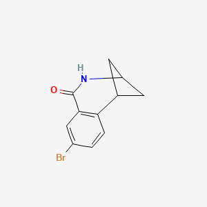 molecular formula C11H10BrNO B2867545 8-Bromo-2,3,4,5-tetrahydro-1H-3,5-methanobenzo[c]azepin-1-one CAS No. 1451085-14-5