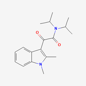 molecular formula C18H24N2O2 B2867554 2-(1,2-dimethyl-1H-indol-3-yl)-N,N-diisopropyl-2-oxoacetamide CAS No. 862813-80-7
