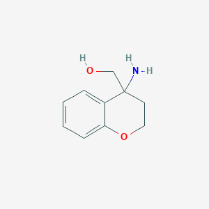 molecular formula C10H13NO2 B2867563 (4-氨基色满-4-基)甲醇 CAS No. 1178618-15-9