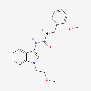molecular formula C20H23N3O3 B2867568 1-(2-甲氧基苄基)-3-(1-(2-甲氧基乙基)-1H-吲哚-3-基)脲 CAS No. 941951-74-2