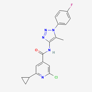 2-Chloro-6-cyclopropyl-N-[1-(4-fluorophenyl)-5-methyltriazol-4-yl]pyridine-4-carboxamide