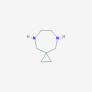 molecular formula C7H14N2 B2867595 5,8-Diazaspiro[2.6]nonane CAS No. 90207-53-7