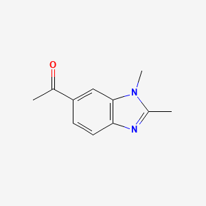 molecular formula C11H12N2O B2867628 1-(2,3-二甲基-3H-苯并咪唑-5-基)-乙酮 CAS No. 908100-64-1