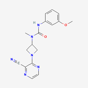 1-[1-(3-Cyanopyrazin-2-yl)azetidin-3-yl]-3-(3-methoxyphenyl)-1-methylurea