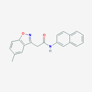 molecular formula C20H16N2O2 B286763 2-(5-methyl-1,2-benzisoxazol-3-yl)-N-(2-naphthyl)acetamide 