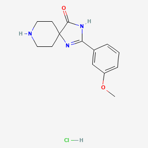 2-(3-Methoxyphenyl)-1,3,8-triazaspiro[4.5]dec-1-en-4-one hydrochloride