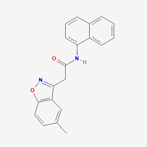 molecular formula C20H16N2O2 B286764 2-(5-methyl-1,2-benzoxazol-3-yl)-N-naphthalen-1-ylacetamide 
