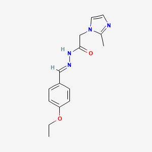 (E)-N'-(4-ethoxybenzylidene)-2-(2-methyl-1H-imidazol-1-yl)acetohydrazide