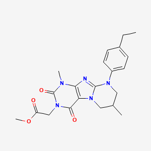 methyl 2-[9-(4-ethylphenyl)-1,7-dimethyl-2,4-dioxo-7,8-dihydro-6H-purino[7,8-a]pyrimidin-3-yl]acetate