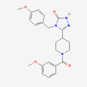 5-[1-(3-methoxybenzoyl)piperidin-4-yl]-4-(4-methoxybenzyl)-2,4-dihydro-3H-1,2,4-triazol-3-one