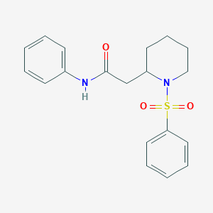 N-phenyl-2-(1-(phenylsulfonyl)piperidin-2-yl)acetamide