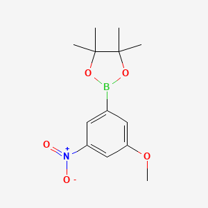 1,3,2-Dioxaborolane, 2-(3-methoxy-5-nitrophenyl)-4,4,5,5-tetramethyl-