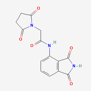 N-(1,3-dioxo-4-isoindolyl)-2-(2,5-dioxo-1-pyrrolidinyl)acetamide