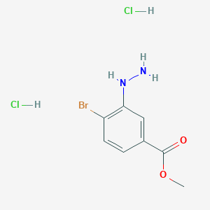 Methyl 4-bromo-3-hydrazinylbenzoate dihydrochloride