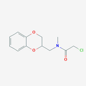 2-chloro-N-(2,3-dihydro-1,4-benzodioxin-2-ylmethyl)-N-methylacetamide
