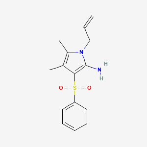1-Allyl-4,5-dimethyl-3-(phenylsulfonyl)-1H-pyrrol-2-amine