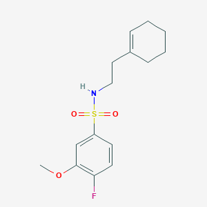 N-(2-(cyclohex-1-en-1-yl)ethyl)-4-fluoro-3-methoxybenzenesulfonamide