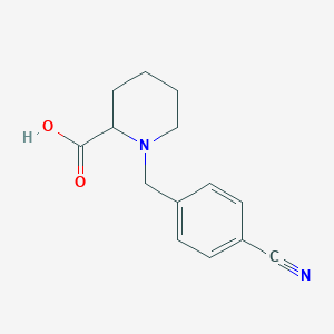 molecular formula C14H16N2O2 B2867731 1-(4-Cyanobenzyl)piperidine-2-carboxylic acid CAS No. 1045893-49-9