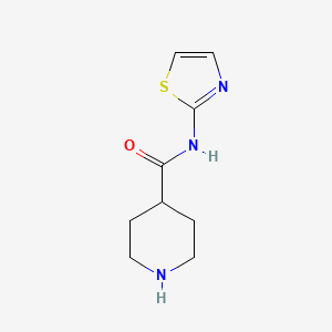 molecular formula C9H13N3OS B2867738 N-(1,3-thiazol-2-yl)piperidine-4-carboxamide CAS No. 746596-22-5