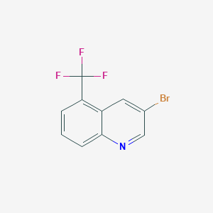 molecular formula C10H5BrF3N B2867749 3-Bromo-5-(trifluoromethyl)quinoline CAS No. 2177257-71-3