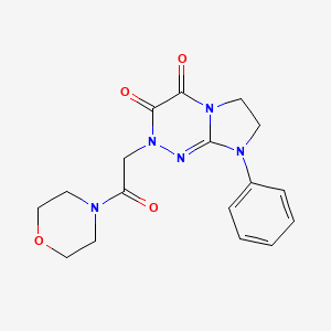 molecular formula C17H19N5O4 B2867750 2-(2-morpholino-2-oxoethyl)-8-phenyl-7,8-dihydroimidazo[2,1-c][1,2,4]triazine-3,4(2H,6H)-dione CAS No. 941886-89-1