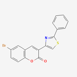 6-bromo-3-(2-phenyl-1,3-thiazol-4-yl)-2H-chromen-2-one
