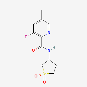 N-(1,1-dioxo-1lambda6-thiolan-3-yl)-3-fluoro-5-methylpyridine-2-carboxamide