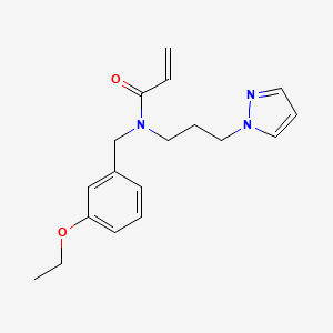 N-[(3-Ethoxyphenyl)methyl]-N-(3-pyrazol-1-ylpropyl)prop-2-enamide