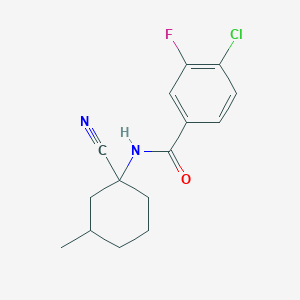 4-Chloro-N-(1-cyano-3-methylcyclohexyl)-3-fluorobenzamide