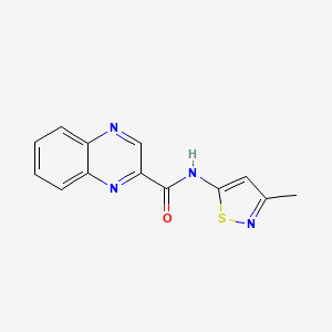 molecular formula C13H10N4OS B2867784 N-(3-methylisothiazol-5-yl)quinoxaline-2-carboxamide CAS No. 1207001-78-2