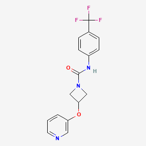 3-(pyridin-3-yloxy)-N-(4-(trifluoromethyl)phenyl)azetidine-1-carboxamide