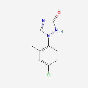 molecular formula C9H8ClN3O B2867807 1-(4-chloro-2-methylphenyl)-2,3-dihydro-1H-1,2,4-triazol-3-one CAS No. 42097-63-2