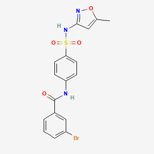 3-bromo-N-(4-(N-(5-methylisoxazol-3-yl)sulfamoyl)phenyl)benzamide