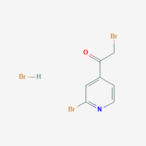 molecular formula C7H6Br3NO B2867848 2-Bromo-1-(2-bromo-4-pyridinyl)ethanone Hydrobromide CAS No. 1187669-39-1