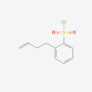 molecular formula C10H11ClO2S B2867849 2-But-3-enylbenzenesulfonyl chloride CAS No. 1870686-56-8