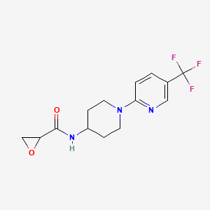 N-[1-[5-(Trifluoromethyl)pyridin-2-yl]piperidin-4-yl]oxirane-2-carboxamide