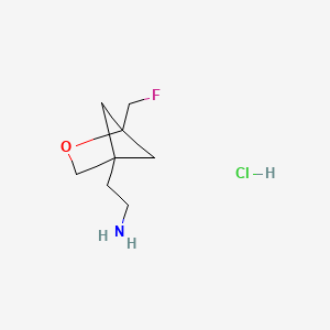 2-[1-(Fluoromethyl)-2-oxabicyclo[2.1.1]hexan-4-yl]ethanamine;hydrochloride
