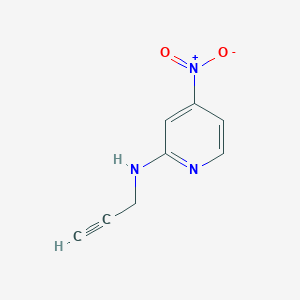 molecular formula C8H7N3O2 B2867861 4-硝基-N-(丙-2-炔-1-基)吡啶-2-胺 CAS No. 1251154-31-0