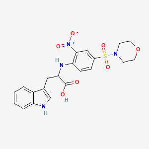 3-(1H-indol-3-yl)-2-{[4-(morpholine-4-sulfonyl)-2-nitrophenyl]amino}propanoic acid