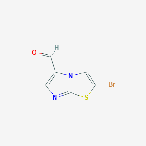 molecular formula C6H3BrN2OS B2867889 2-Bromoimidazo[2,1-b][1,3]thiazole-5-carbaldehyde CAS No. 1289047-21-7
