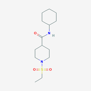 molecular formula C14H26N2O3S B2867892 N-环己基-1-(乙基磺酰基)哌啶-4-甲酰胺 CAS No. 705959-64-4