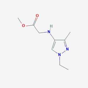 Methyl 2-[(1-ethyl-3-methylpyrazol-4-yl)amino]acetate