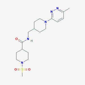 N-((1-(6-methylpyridazin-3-yl)piperidin-4-yl)methyl)-1-(methylsulfonyl)piperidine-4-carboxamide
