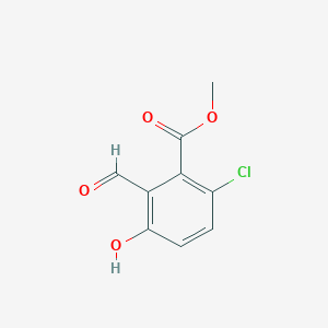 molecular formula C9H7ClO4 B2867912 6-氯-2-甲酰基-3-羟基苯甲酸甲酯 CAS No. 1427373-63-4