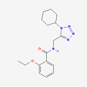 molecular formula C17H23N5O2 B2867930 N-((1-环己基-1H-四唑-5-基)甲基)-2-乙氧基苯甲酰胺 CAS No. 921144-00-5